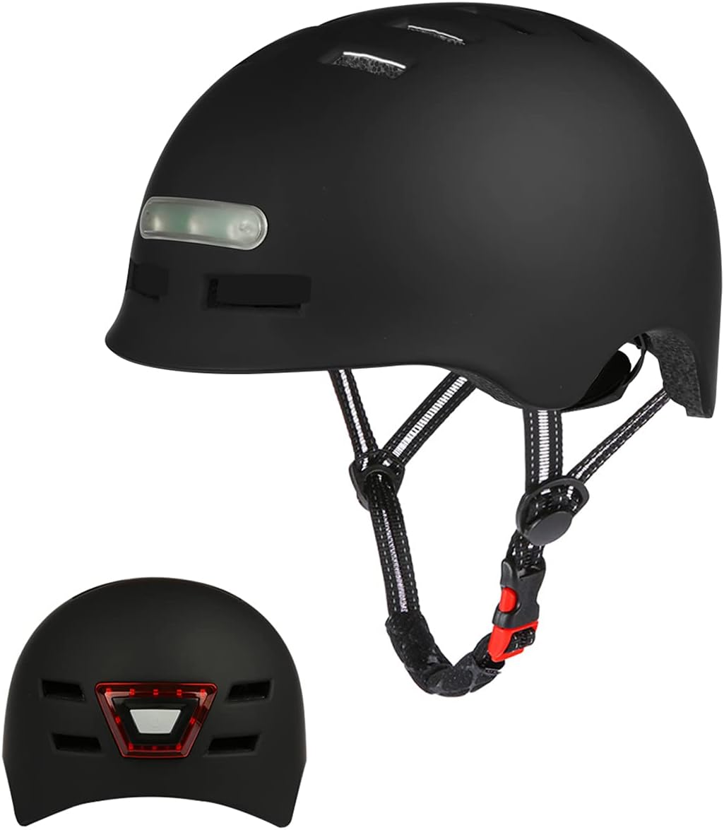 LED Bike Helmet with Rear Light –...