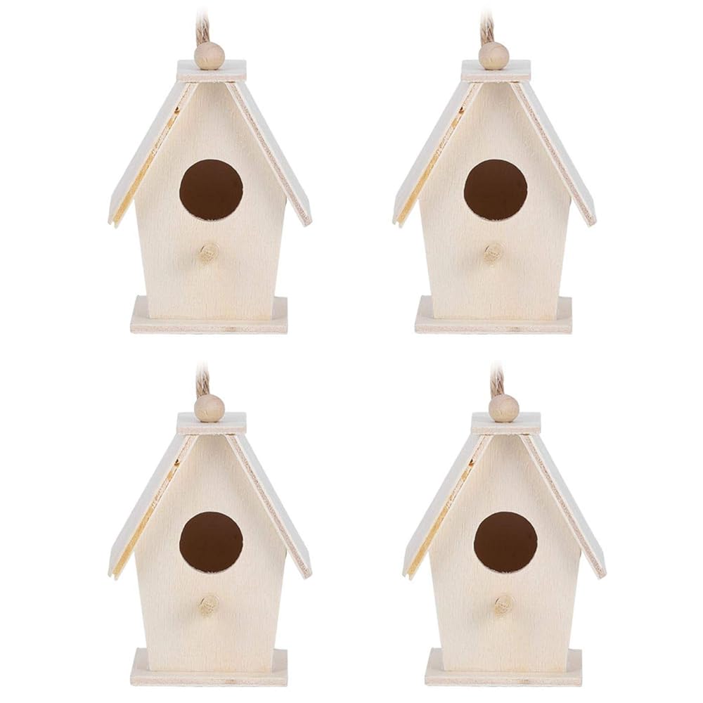 Les-Theresa Wooden Bird House Cage for Garden Decora...