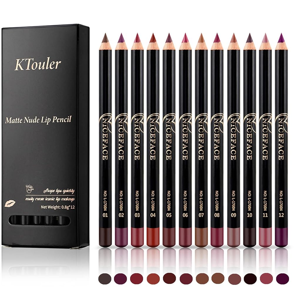 Mat Lip Liner - 12 Colors, Long-lasting Lip Makeup