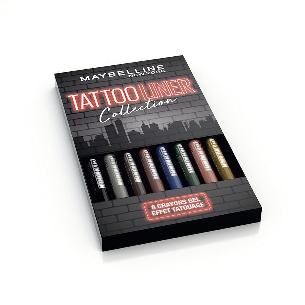 Maybelline Tattoo Liner Gel Set - 8 Shades