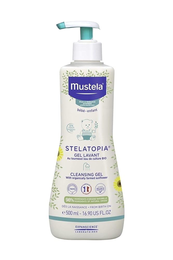 Mustela Cleansing Gel, 500 ml Pump