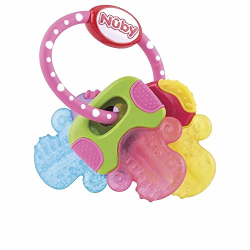 Nuby Baby Teething Ring with Cooling Gel - Rose