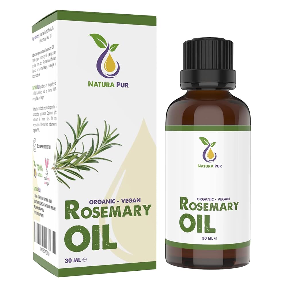 Organic Rosemary Oil 30ml - 100% Natural Essential O...