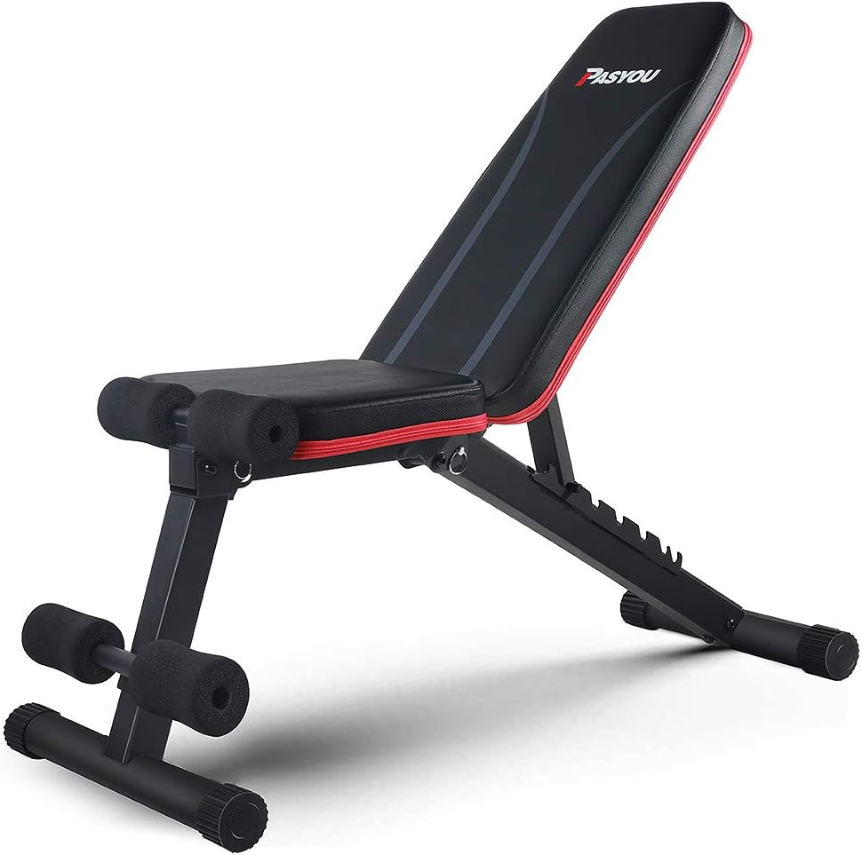 PASYOU Folding Adjustable Weight Bench