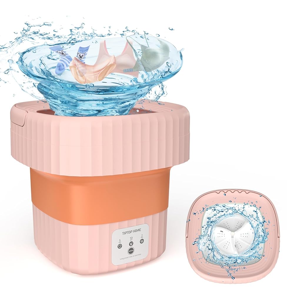 Portable Folding Mini Washing Machine - Rose