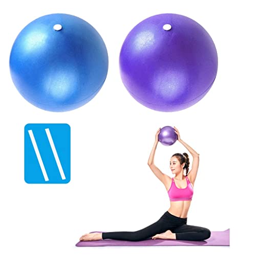 PROVO Set of 2 Small Exercise Balls for Pilates, Yog...