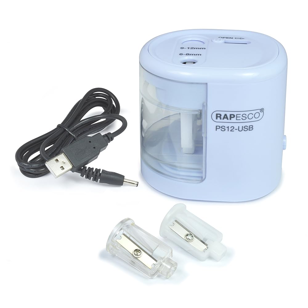 Rapesco PS12-USB Electric Pencil Sharpener