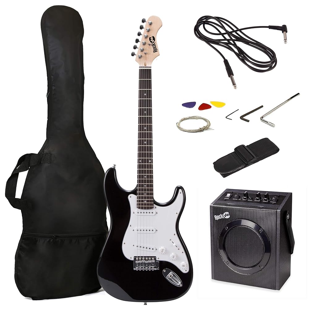 Rockjam Electric Guitar Kit with 10W Am...