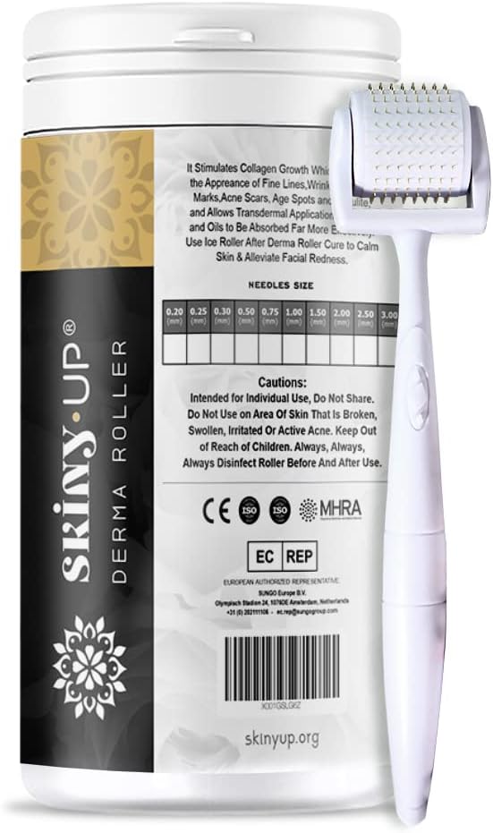 Skiny Up® Beard and Scalp Dermaroller | 192 Titanium...