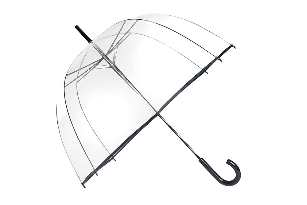 SMATI Transparent Dome Umbrella with Black Trim