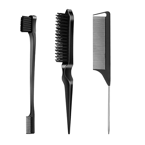 SWEET VIEW 3-Piece Hair Brush Set - Noir