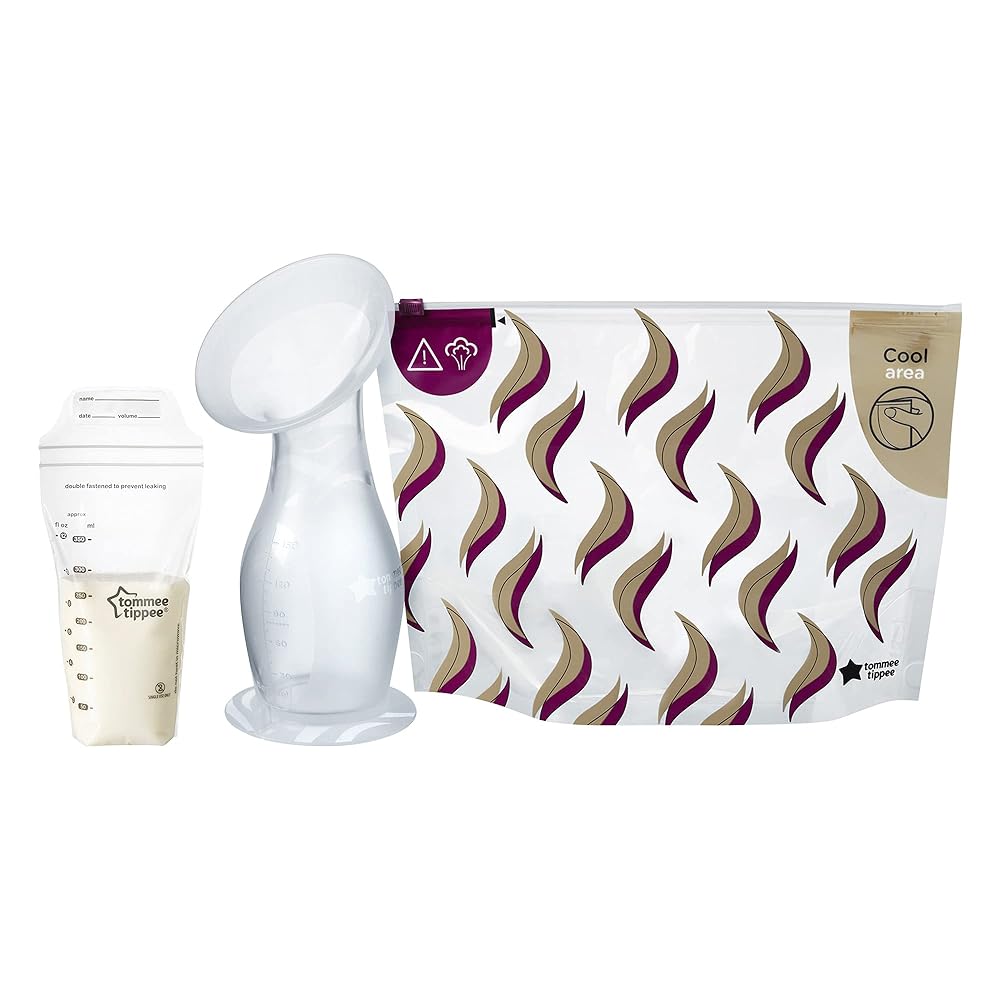 Tommee Tippee Silicone Breast Pump with Let Down Cat...