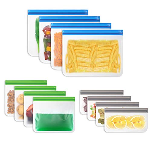 Vicloon Reusable Food Storage Bags - 12pcs