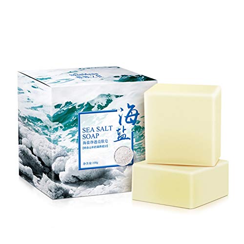 Weixinbuy Natural Sea Salt Goat Milk Soap for Scars,...