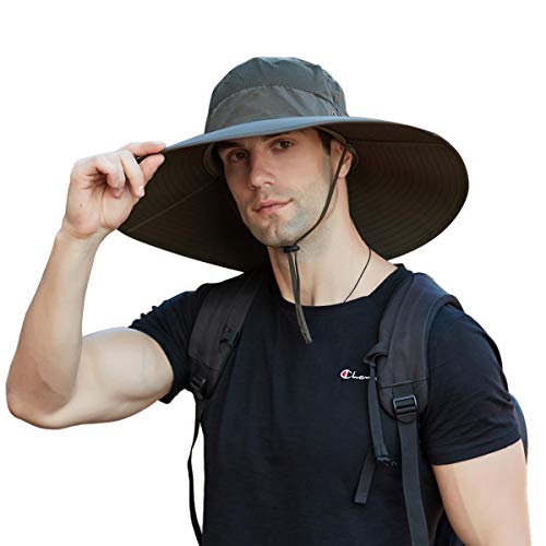 Leotruny Super Wide Brim Bucket Hat UPF50+ Waterproo...