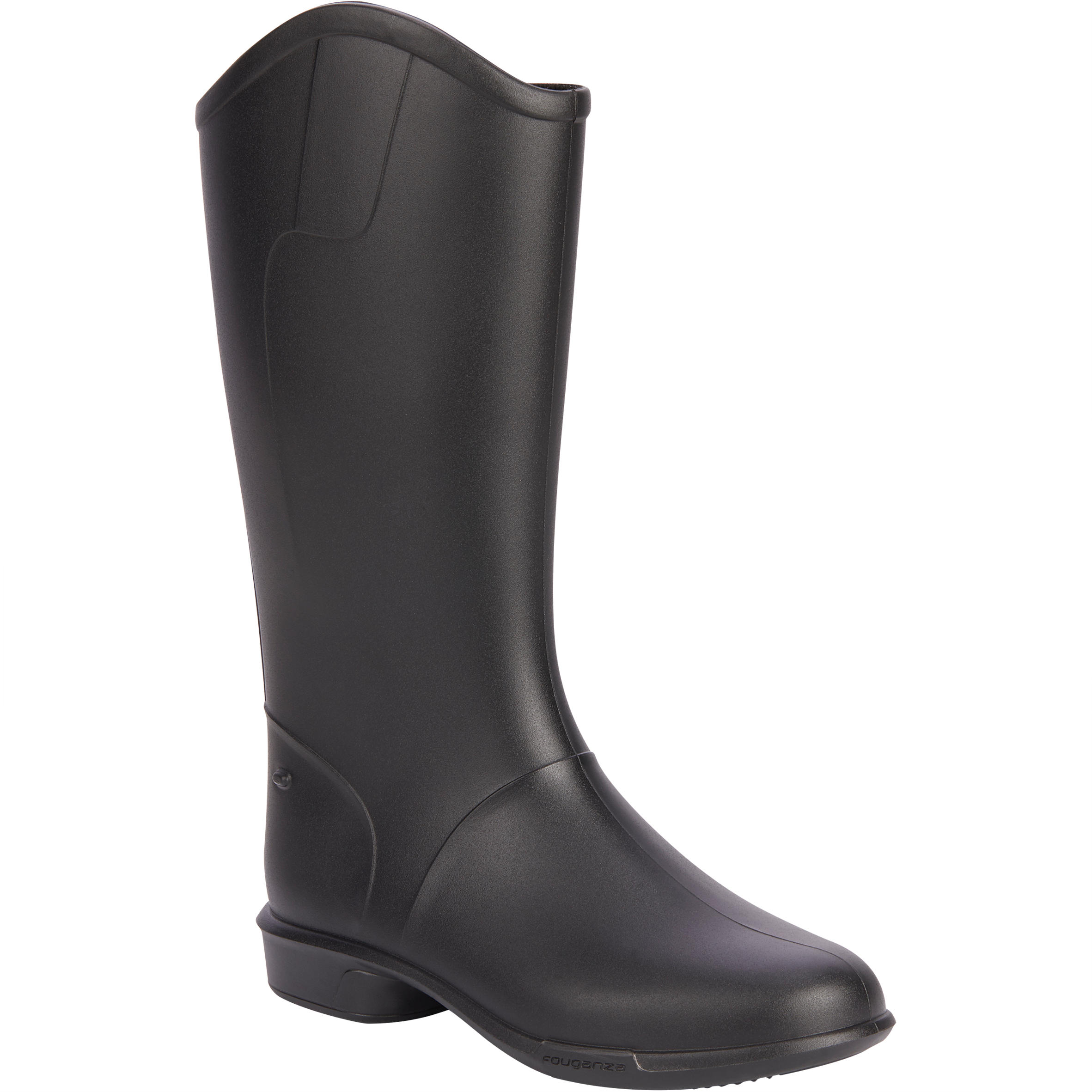 FOUGANZA 100 Children's Horse Riding Boots - Black