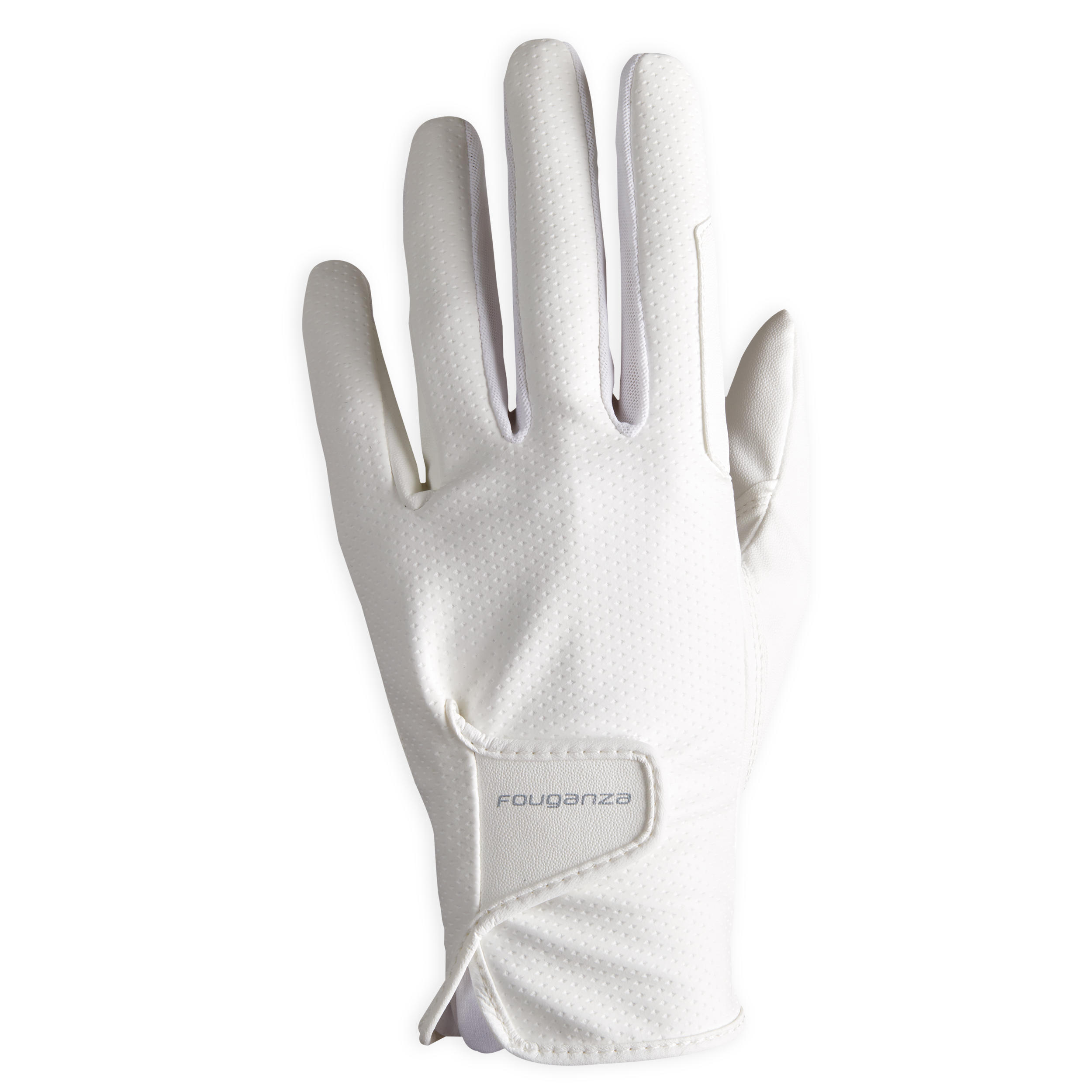 FOUGANZA - Women's Horse Riding Gloves 500 - White