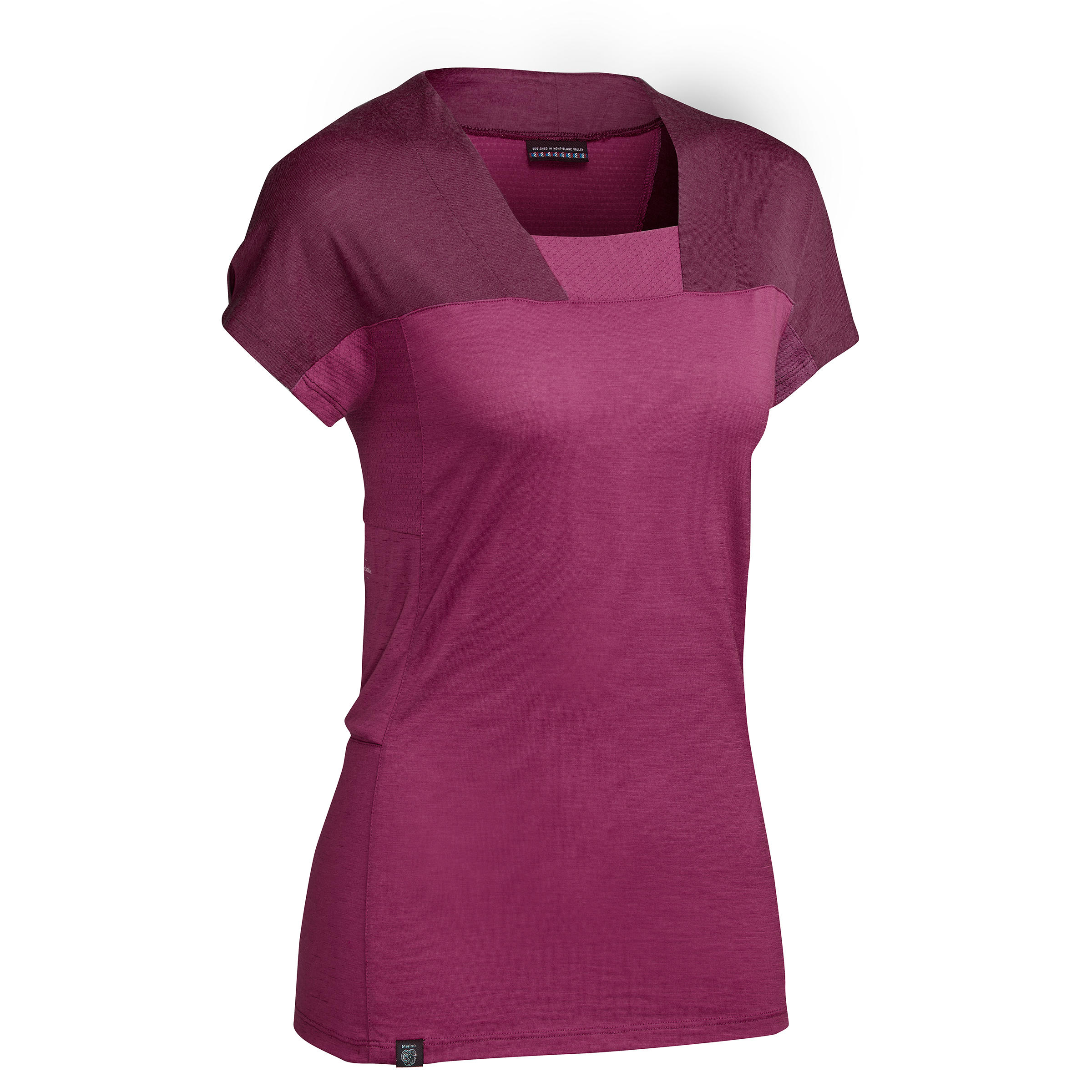 FORCLAZ Women's Mountain Trekking Merino T-shirt Tre...