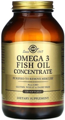 Omega-3 Fish Oil Concentrate Softgels - Heart Health - Solgar