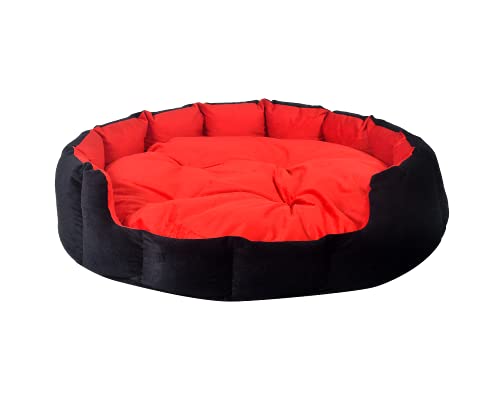 Slatters Be Royal Store Round Shape Velvet Bed For Pets