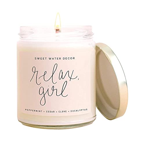 UI Intros Relax Girl,  Eucalyptus Scented candle