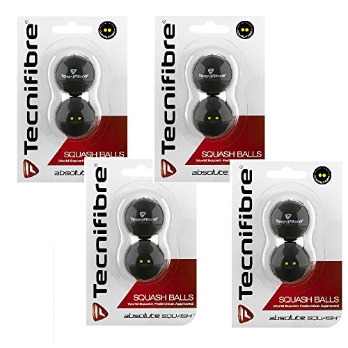 Tecnifibre Double Yellow Dot Squash Balls