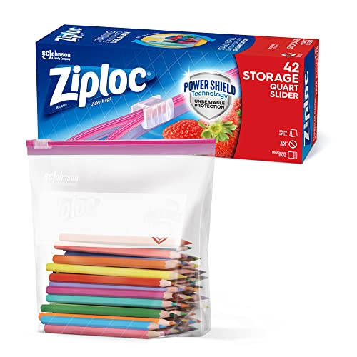 Ziploc Quart Food Storage Slider Bags