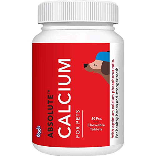 Drools Absolute Calcium Tablet- Dog Supplement, 50 P...