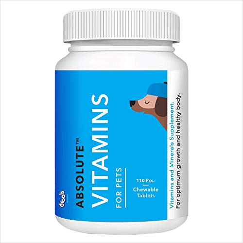 Drools Absolute Vitamin Tablet- Dog Supplement, 110 ...