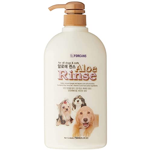 Forcans Aloe Rinse Conditioner for Dogs Provide Rich...