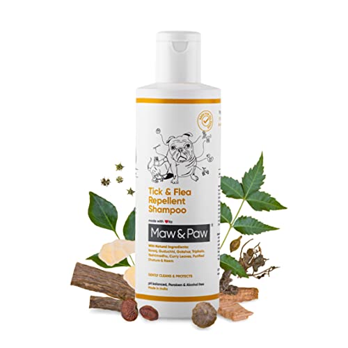 Maw & Paw Dog Shampoo for Ticks and Fleas Kills ...