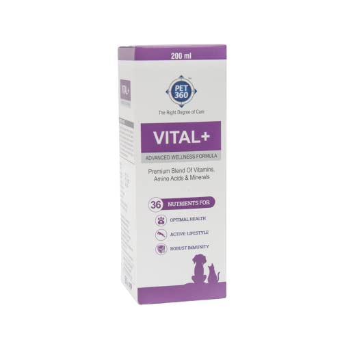 PET360 Vital+, Premium Blend of Multivitamins, Amino...