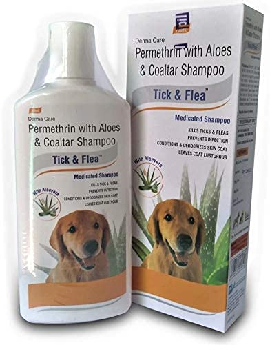 Pil Tick & Flea Medicated Dog Shampoo With Aloev...