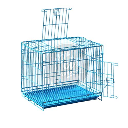 The Pets Company Double Door Folding Metal Cage with...