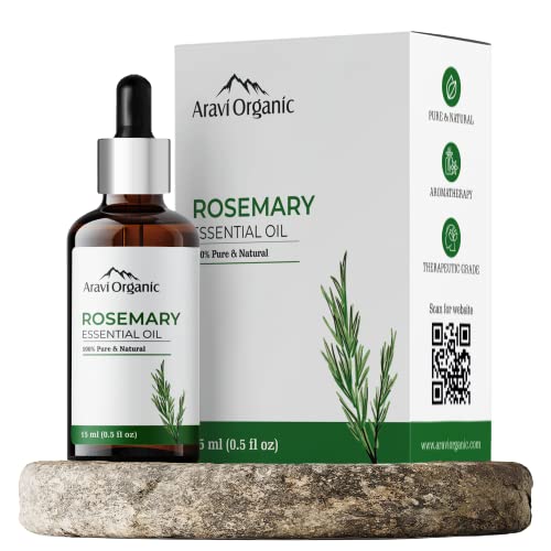 Aravi Organic Rosemary Essential Oil for Hair Growth