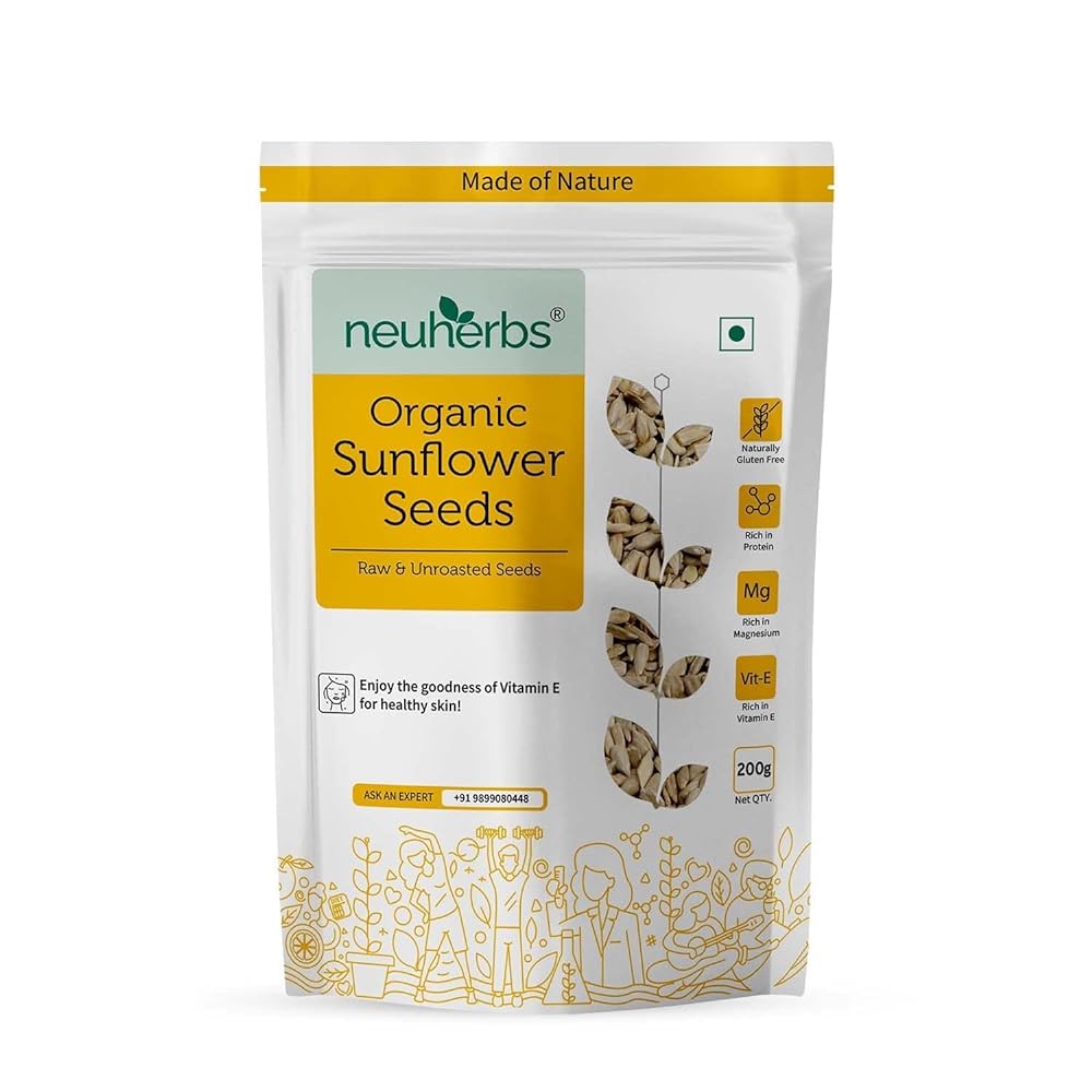 Neuherbs Organic Sunflower Seeds –...