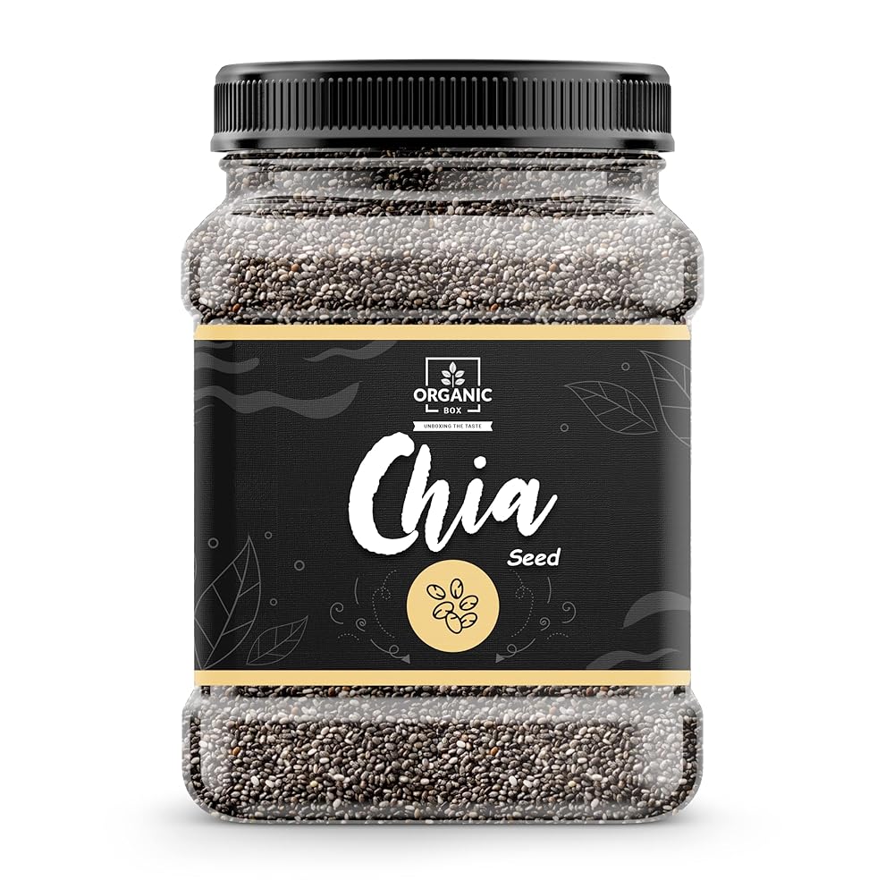 Organic Raw Chia Seeds 1kg Jar