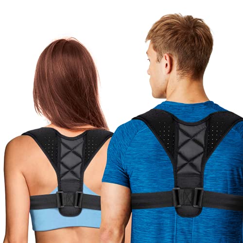 Adjustable Posture Corrector, Medical Grade, Breatha...