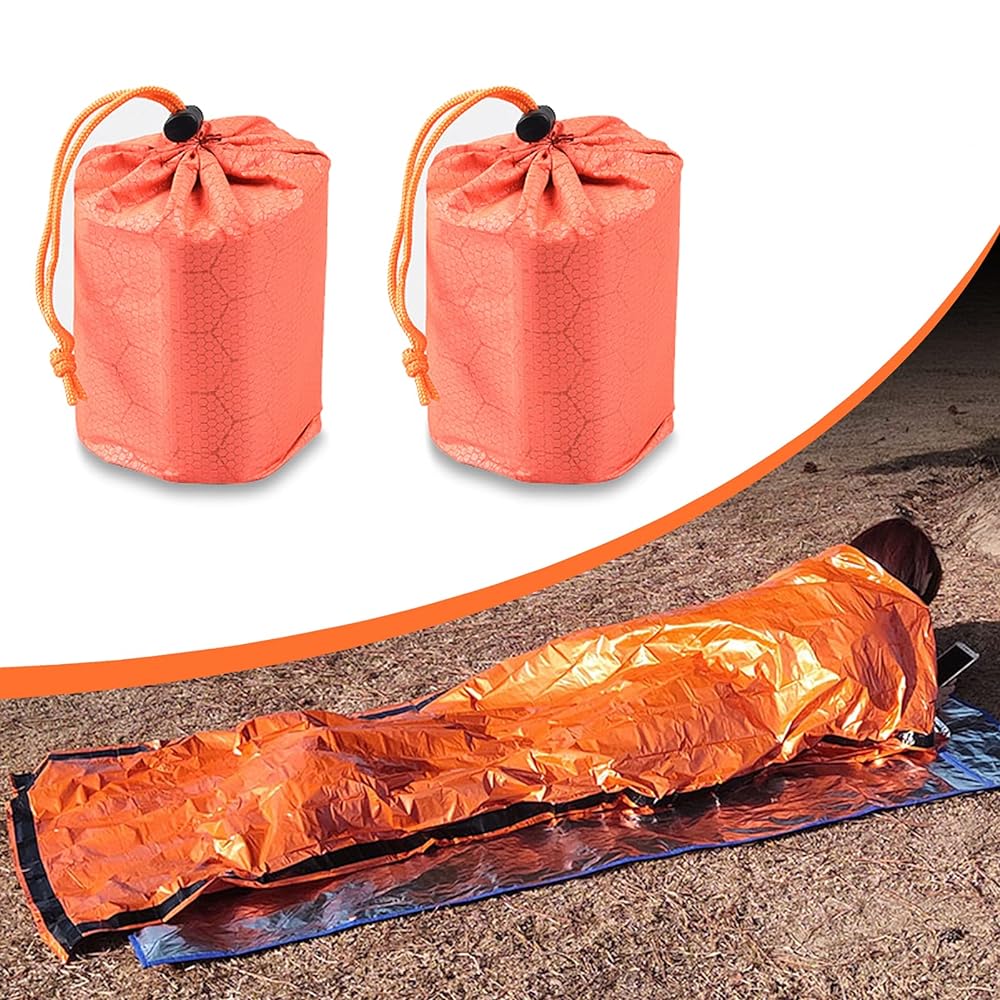 AIBAOBAO Emergency Sleeping Bag Survival Bivy Sack