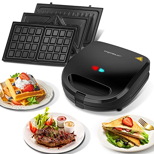 Aigostar Rubik 3-in-1 Sandwich Maker/Gr...