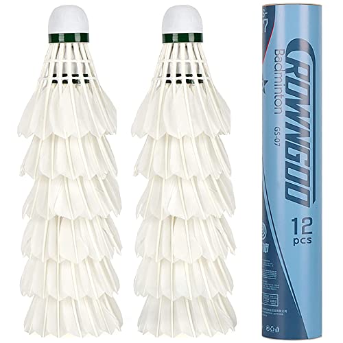 ALFFREUDE Badminton Shuttlecocks - 12 Pack