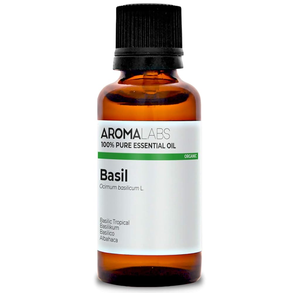 Basil Essential Oil - 30mL - 100% Pure, Natural, Che...