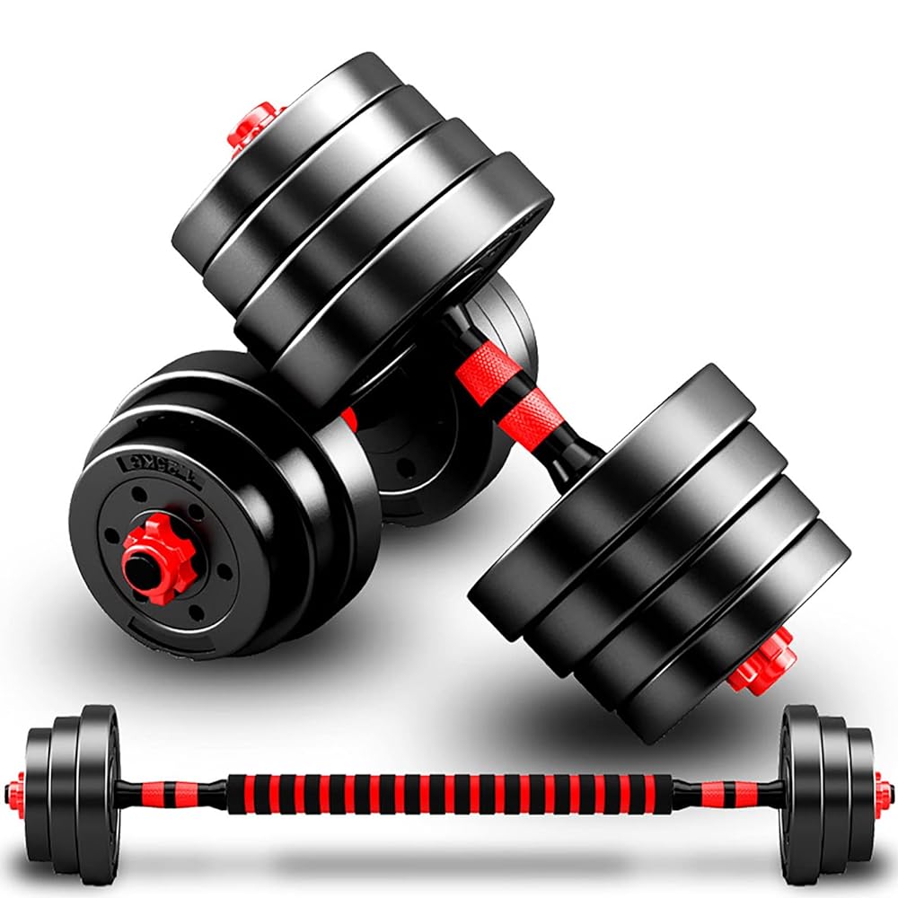 BCBIG Adjustable Dumbbell Set, 2-in-1, 10/15/20/30 kg