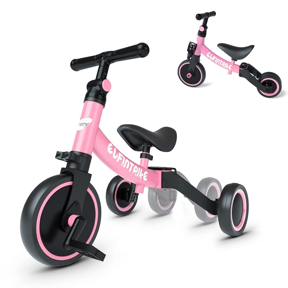 besrey 5-in-1 Children's Tricycle, Pink