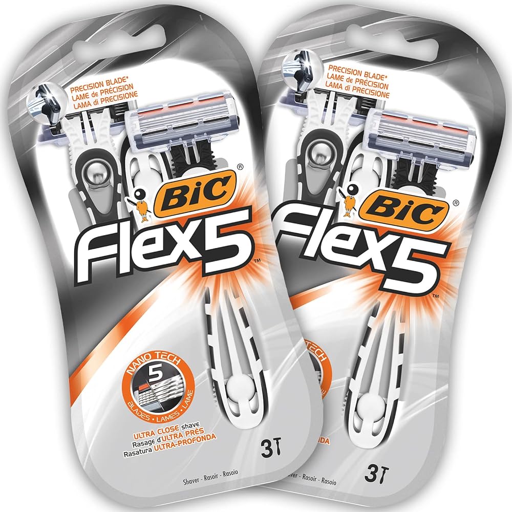 BIC Flex5 Disposable Razors – 2 P...