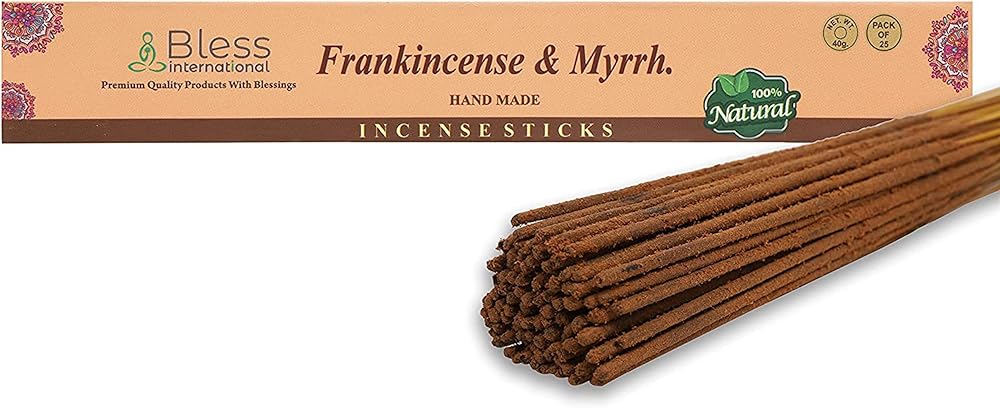 Bless Frankincense & Myrrh Hand-Dipped Incense Sticks