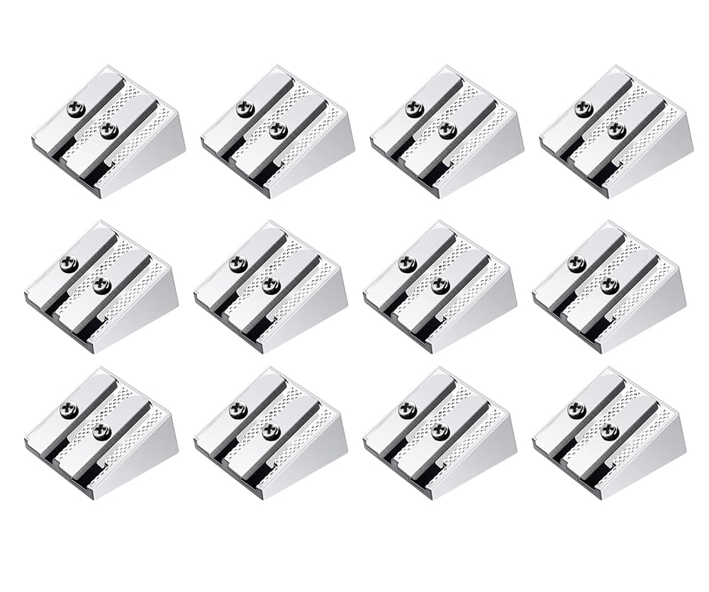 Doppio Mini Pencil Sharpener, 12 PCS Al...