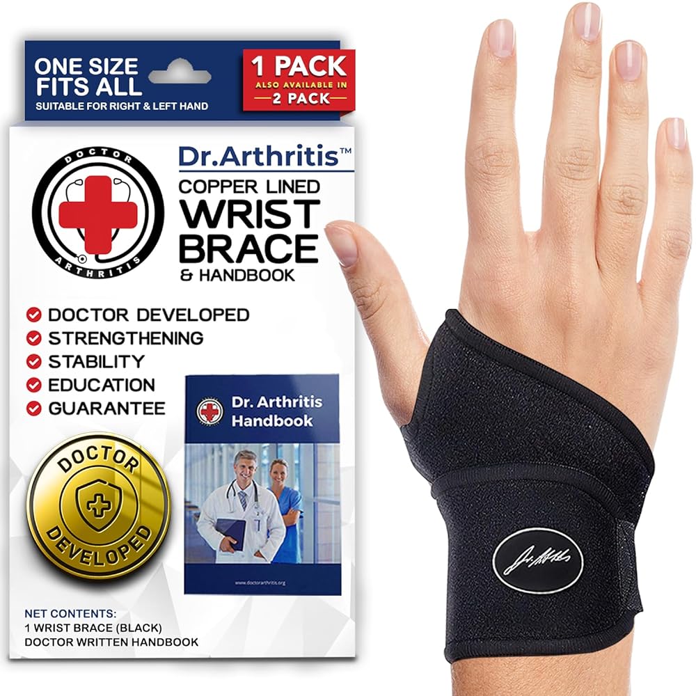 Dr. Arthritis Copper Wrist Brace - Medical Device &a...