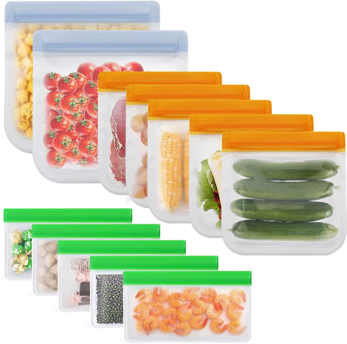 Eco Silicone Reusable Food Storage Bags