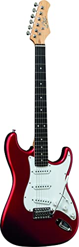 Eko S-300 Chrome Red Electric Guitar